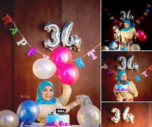 عبير عاشور تحتفل بعيد ميلادها على طريقتها الخاصة