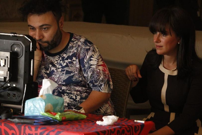 شيري عادل تشارك متابعيها صورة من كواليس مسلسل الغراب